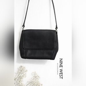 Nine West Black Crossbody Flap Bag
